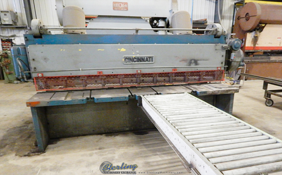 Cincinnati, Inc-3/8" x 10' Used Cincinnati Mechanical Power Squaring Shear, Mdl. 2510,  #A4304-01