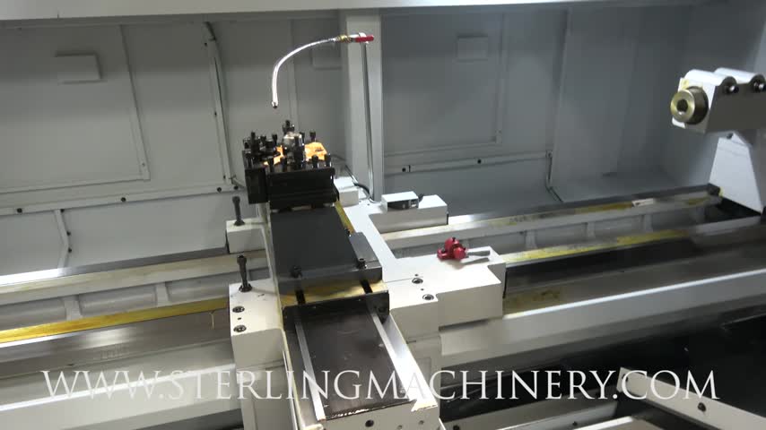 30" x 196" Brand New Atrump Heavy Duty CNC Lathe, Mdl. KL30200, Centroid T400i Control with 15" Color VGA LCD Screen, X and Z Axes Ball Screw, Automatic Gear Shifting in 3 Gear Range, Auto Lube for X-Z Slide Ways & Ball Screw, 20 H.P. Main Motor with Inve