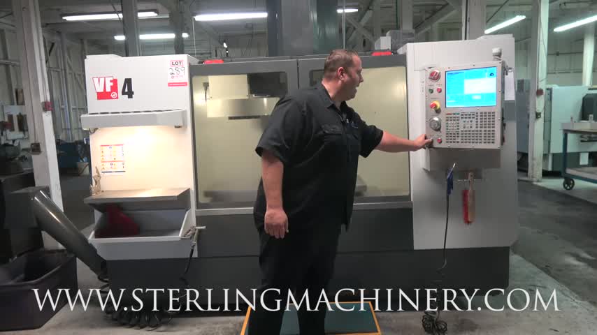 Haas-2012 HAAS VF-4 CNC VERTICAL MACHINING CENTER, S/N 1097146, 50� X, 20� Y, 25� Z, 52� X 18� TABLE, 40-TAPER, 24 ATC, ONLY 5694 HOURS-01