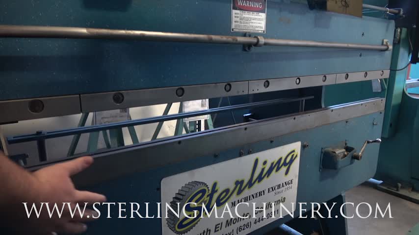 25 TON X 8' USED CHICAGO MECHANICAL PRESS BRAKE, MDL. 285, FRONT OPERATED MANUAL BACK GAUGE WITH INDICATOR, MANUAL RAM ADJUSTMENT, ONE-SHOT LUBE SYSTEM, FOOT TREADLE, MECHANICAL CLUTCH, BALDOR MOTOR,  #A2760