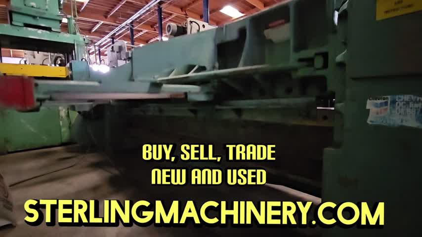 10 GA. X 10' USED WYSONG MECHANICAL POWER SHEAR, MDL. 1010, FRONT OPERATED POWER BACK GAUGE W/INDICATOR, SQUARE ARM, FRONT SUPPORTS,L, AIR TRIP CLUTCH, #A6711