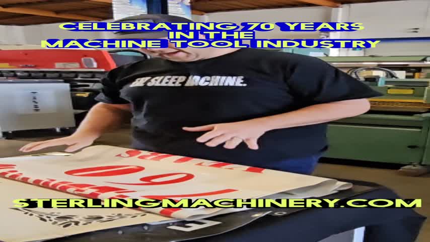 Sterling-We did it! Sterling Machinery Exchange is 70 years old and still going strong. It has been an absolute pleasure serving the medal working industry and Machine Tool industry Since 1954.  Join us while we update our Anniversary Banner!  We can't wait to show you what we have in store for the future. Please let us know how we can help you buy, sell, or trade Machinery today.-01