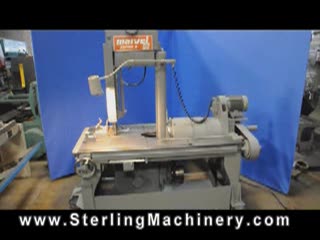 18" Used Marvel Vertical Bandsaw (Tilt Head), Mdl. Series 8, Manual Vise, Coolant System  #A1001