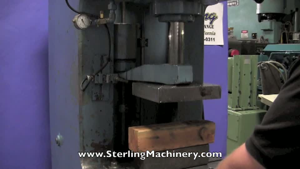 15 Ton Used Denison Multi-Press Hydraulic C Frame Press, Mdl. HA15C92D13A68, Dual Variable Speed Approach & Return Joysticks, PSI Gauge,  #A2256