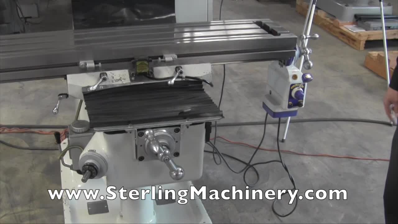 9 "x 42" que se utiliza Magnum fresadora vertical, MDL. MM-2S, 6 "tornillo de banco con base giratoria, 10" Mesa rotatoria, kit de sujeci�n, Analiam Asistente, sistema de lectura digital de 2 ejes, X-Axis Tabla de alimentaci�n RSS, Inversor Cabeza, (Nota: