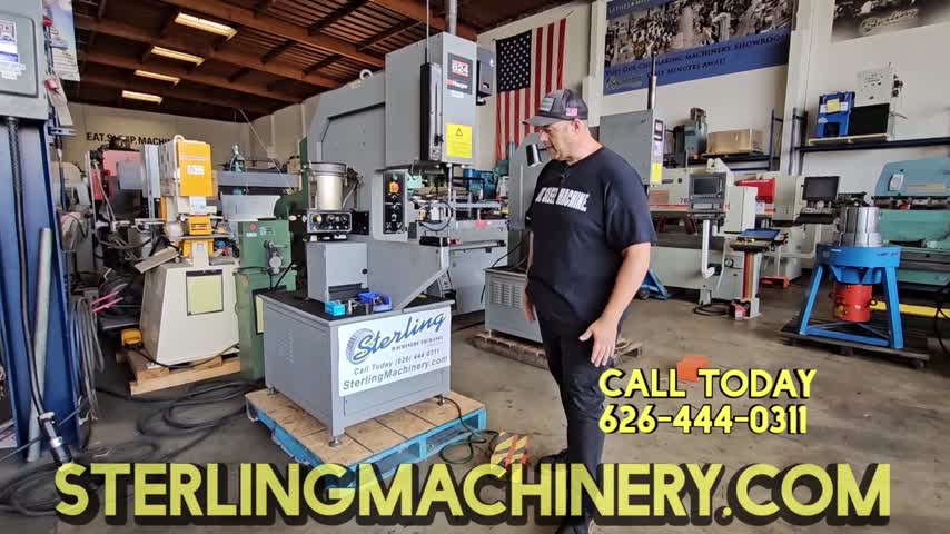 HAEGER-8 Tons Used Guranteed Haeger Hardware Insertion Press With Bowl Feed, Mdl. 824-1L, Bowl Feeder, Tool Protection System, Tooling, #A7512-01