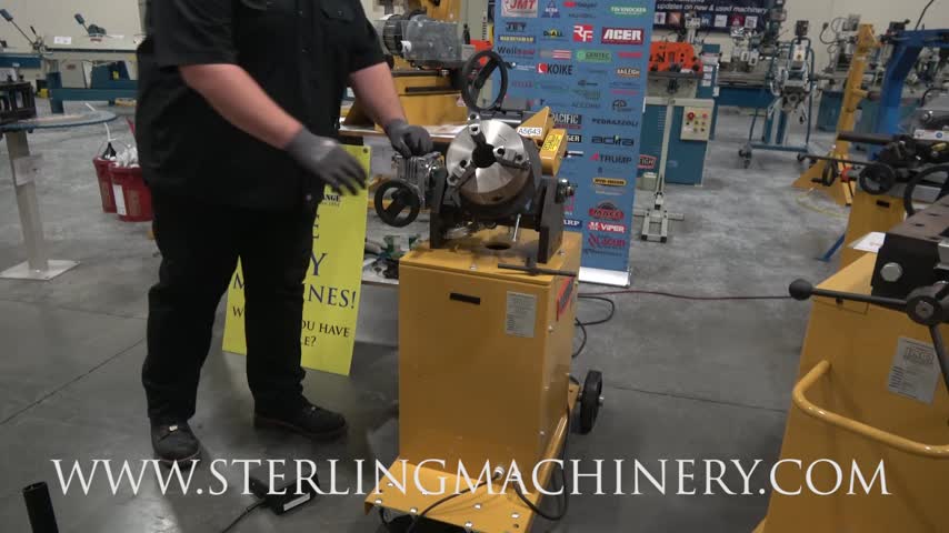 Baileigh-250 lbs Brand New Baileigh Welding Positioner, Mdl. WP-1800, 1/4" Minimum, 10-3/4" Maximum, Automatic & Manual Modes, Foot Pedal Control, 0 - 6 rpm, Variable Speed, 300 Amp Maximum, 2-3/8" Thru-Hole, 110V / 15 Amp,  #SMWP1800-01