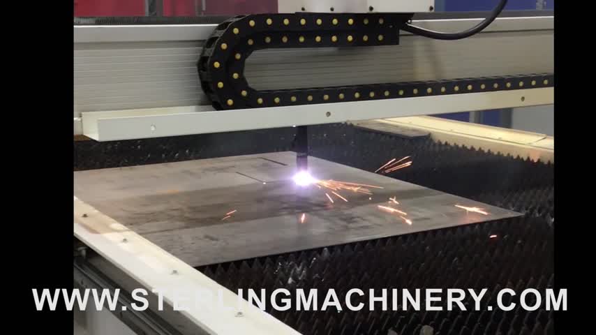 5' X 10' USED LAGUNA PLASMA CNC, MDL. MCNC PLASMA, B&R SERVOS AND CONTROL SYSTEM, CUT SPEEDS UO TO 1000 IPM, 1,600 IN/MIN RAPID TRAVEL, SERVO DRIVE SYSTEM FOR X, Y, Z AND A, ALLOWS EXPANSION TO INCLUDE 4TH AXIS TURNER, HELICAL RACK AND PINION DRIVE FOR X AND Y AXIS, WITH PRECISION BALL SCREW FOR Z AXIS, SHIMPO HEAVY INDUSTRIAL PLANETARY GEARBOXES USED ON X AND Y AXIS, 12HP HSD ISO30 SPINDLE WITH 8 POSITION TOOL RACK, 6-ZONE POD READY VACUUM TABLE,  #CD5356