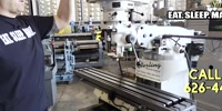 9" X 49" Used Birmingham Variable Speed Milling Machine, Table Power Feed, 2 Axis Digital Readout, One - Shot Lube, #A7579