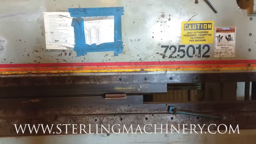 250 Ton x 12' Used Accurpress Hydraulic CNC Press Brake, Mdl. 725012, Flush Floor Machine, All Above Ground, NO PIT REQUIRED!, Pedestal Control with Electric Foot Pedal,  Year (2005)  #C5123