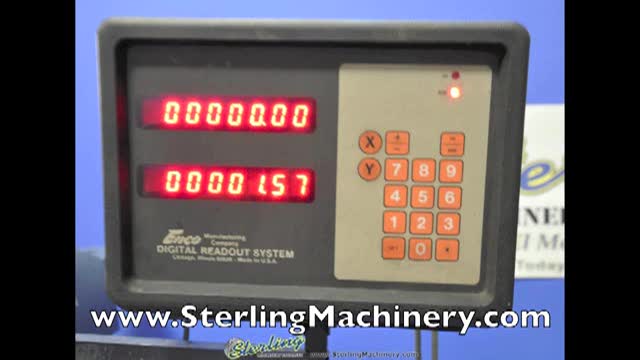 9\" x 42\" Used Enco Vertical Mill, Mdl. Series 1, Analiam 2 Axis Digital Readout System, One Shot Lube System #A1536