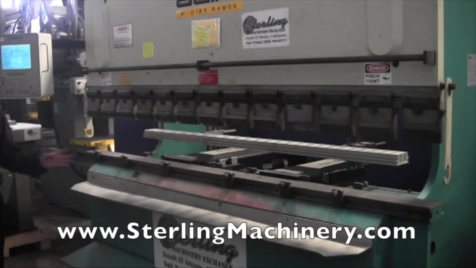 ADIRA-ESPANOL: 88 ton x 8\' utiliza Adira CNC hidr�ulica Upacting prensa plegadora, Mdl. QHA-8025, Automec 2000, 2 ejes CNC nuevo calibrador, pedal, a�o (1999) #9811-01