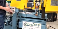W.F. Wells-15" x 17" Used W.F. Wells Semi Automatic Horizontal Bandsaw (Twin Post Design), Mdl. F-15, Blade Brush, Twin Post Design, (1) Horizontal Hydraulic Clamp, Discharge Table, #A4067-01