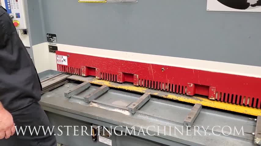 1/4" X 10' USED ATLANTIC HYDRAULIC POWER SHEAR, MDL. HDS10-1/4, QUICK RAKE ANGLE ADJUSTMENT, SWING AWAY BACKGAUGE, FRONT OPERATED SP8 BACKGAUGE CONTROL, STROKE LENGTH CONTROL, MANUAL BLADE GAP ADJUSTMENT, AUTO LUBE SYSTEM, SQUARE ARM, SUPPORTS, #C5145