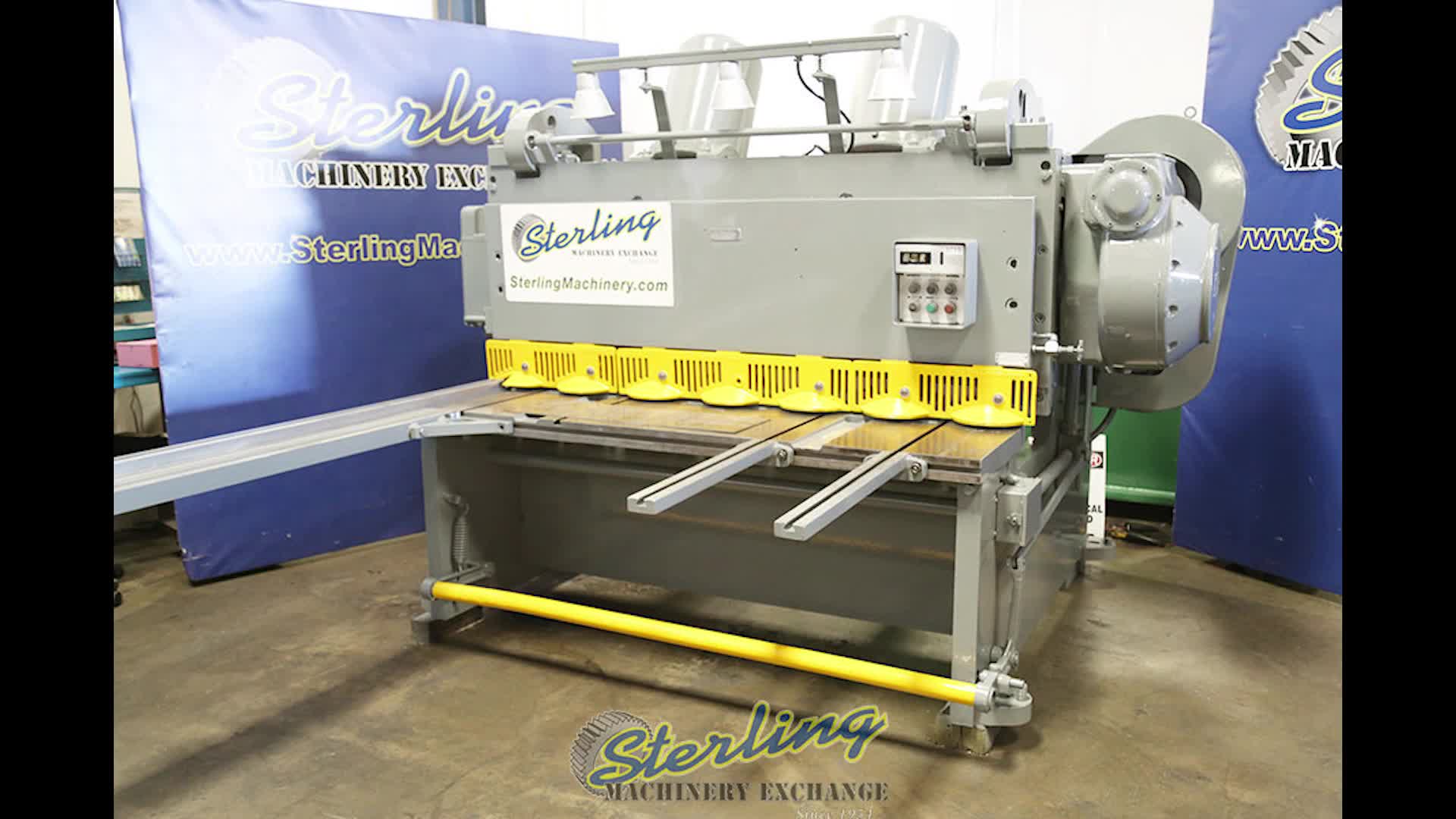 Cincinnati, Inc-3/8" X 6' USED CINCINNATI HEAVY DUTY POWER SHEAR WITH DUAL COUNTER BALANCE, MDL. 2506- R, FRONT OPERATED POWER BACK GAUGE WITH INDICATOR, SQUARE ARM, (2) FRONT SUPPORTS, DUAL COUNTER BALANCE, AUTO LUBE SYSTEM, OVERHEAD SHEAR LINE LIGHT, #9719-01