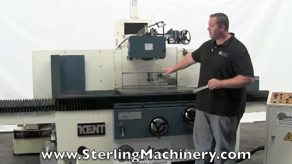 KENT-20\" x 40\" Used Kent Automatic Surface Grinder, Mdl. KGS-510AHD, Incremental Down Feed, Meehanite Cast Iron Base, Table, Saddle and Column, Auto-Lube System, Kent Electro Magnetic Chuck, Magnetic Separator, Hydraulic Over The Wheel Dresser, Way Covers, Pap-01