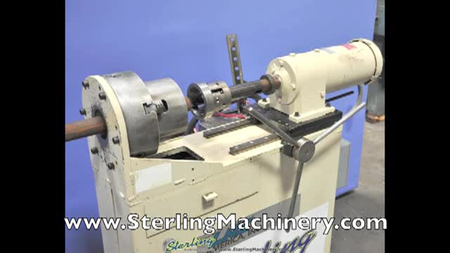 1/2'' - 3'' Used LNS Bar Champering Machine, Mdl. 76 - JB - 3, Manual 10" 3 Jaw Chuck #A1654