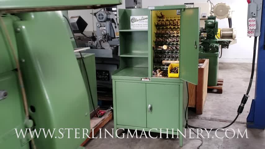 Sunnen-0.060" - 6.5" USED SUNNEN HONING MACHINE WITH CABINET AND TOOLING (208V, 3 PHASE), MDL. MBB-1660J, CABINET OF TOOLING, #A5686-01