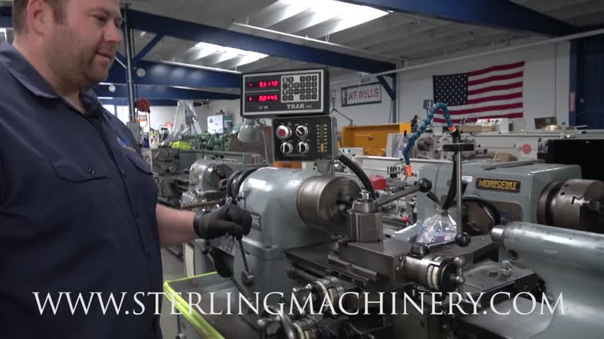 Hardinge-11" X 18" USED HARDINGE PRECISION TOOL ROOM LATHE WITH INCH & METRIC THREADING (GREAT CONDITION), MDL. HLV-EM, HARDINGE 3 JAW CHUCK, 2- RACKS OF 5C COLLETS, TRAK 2 AXIS DIGITAL READOUT, INCH/METRIC THREADING, TAPER ATTACHMENT, ALORIS TOOL POST, COOLANT PU-01
