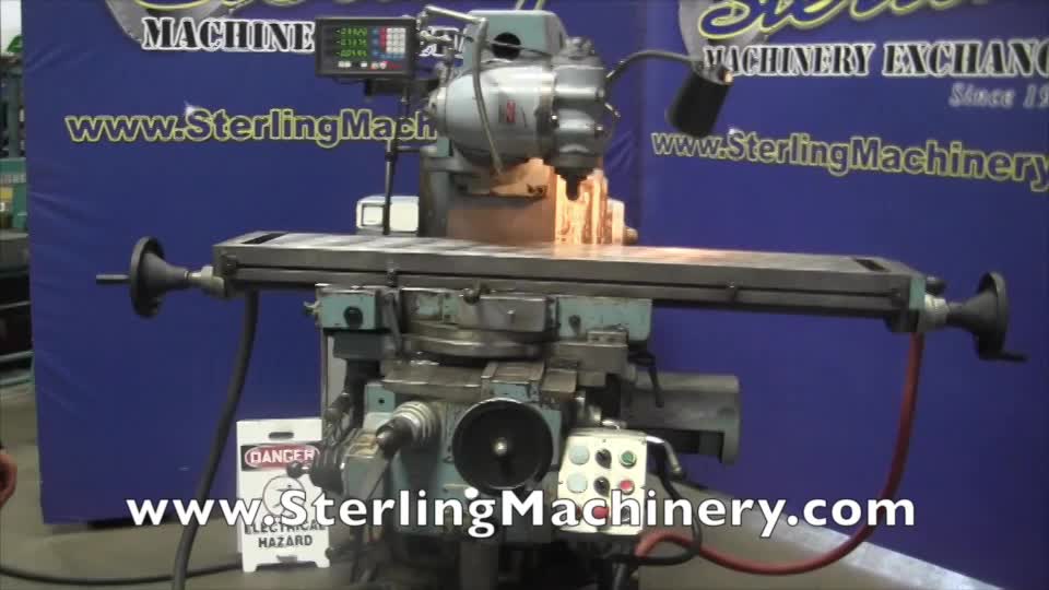 Varnamo-Spanish:  12 \"x 60\" Varnamo Horizontal y Vertical Mill, MDL utilizados. U-2, Newall Topaz 3 ejes Sistema Digital de Lectura, Universal Todo Angle Vertical Cabeza, (2) Admite Arbor, One Shot Sistema de lubricaci�n, sistema de refrigeraci�n, Rapid Traverse,-01