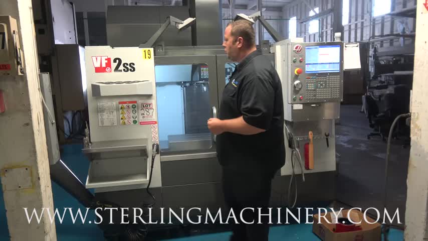 2017 HAAS VF-2SS CNC VERTICAL MACHINING CENTER, S/N 1144374, 4TH AXIS READY, 30