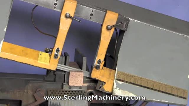 10\" x 16\" Used Clausing Startrite Horizontal Bandsaw, Mdl. HB 330, Rapid Quick Clamp & Release Vise, Blade Cleaning Brush, Work Length Stop, Coolant System, 2 H.P. #A1699