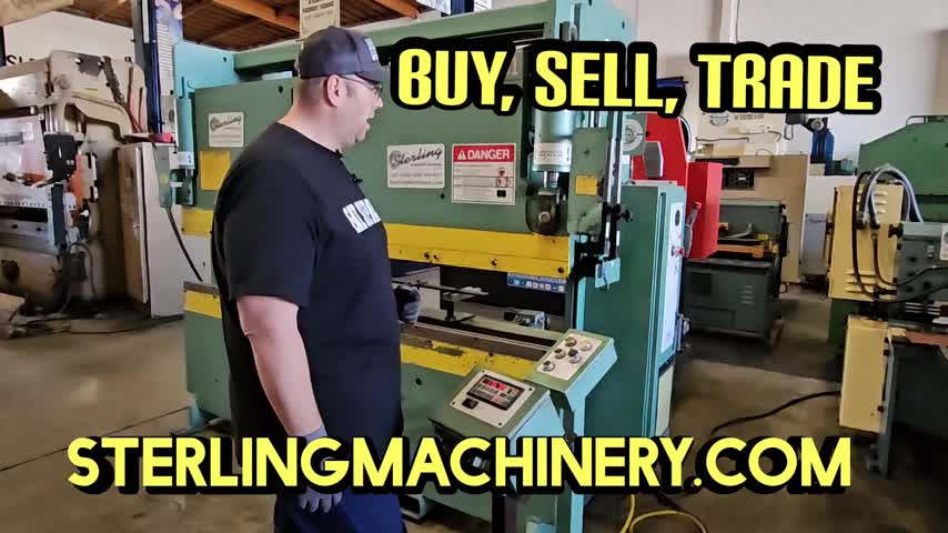 50 Ton x 8' Used Betenbender Hydraulic Press Brake (American Made), Mdl. 8-50, ( 2 ) Electric Foot Pedals, Automatic Backgauge, (Year 2004) #A6976