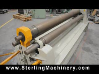 10 GA. X 10' USED CARELL IMCAR HYDRAULIC DOUBLE PINCH POWER PINCH ROLL, MDL. SIHR 6/5, 3 ROLLS DRIVEN, BUILD-IN CONE ROLLING DEVISE, HYDRAULIC DROP END, NEW CONDITION (2000) #A1071