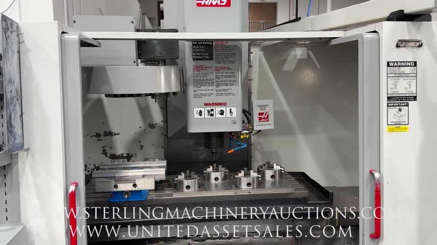 Haas-LOT-#25  2003 HAAS VF-4D VERTICAL MACHINING CENTER, XYZ TRAVELS: 50" X 20" X 25", TABLE SIZE: 52" X 18",-01