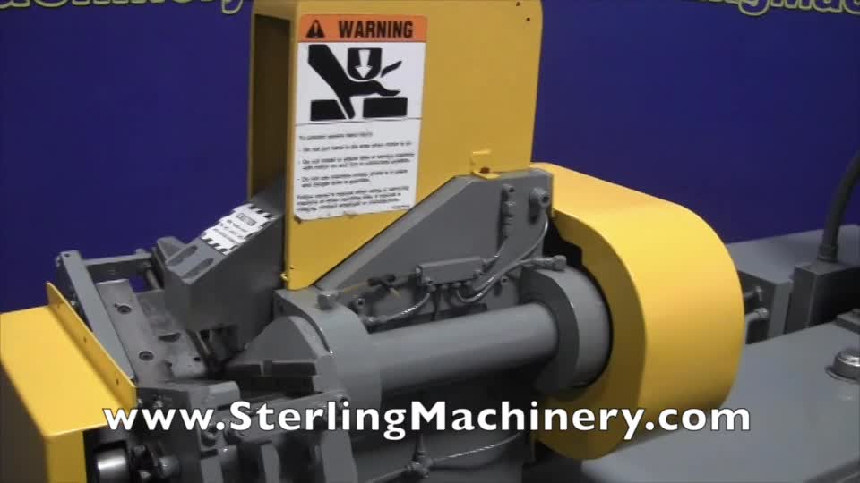1-1/4\'\' USED PINES VERTICAL TUBE BENDER, MDL. #5T-M34504, NOTE:  BRAND NEW CONTROL-A-BEND MODEL: CAB-2-VERTICAL CONTROL,  #A2154 PAINTED, CYCLED AND GUARANTEED.