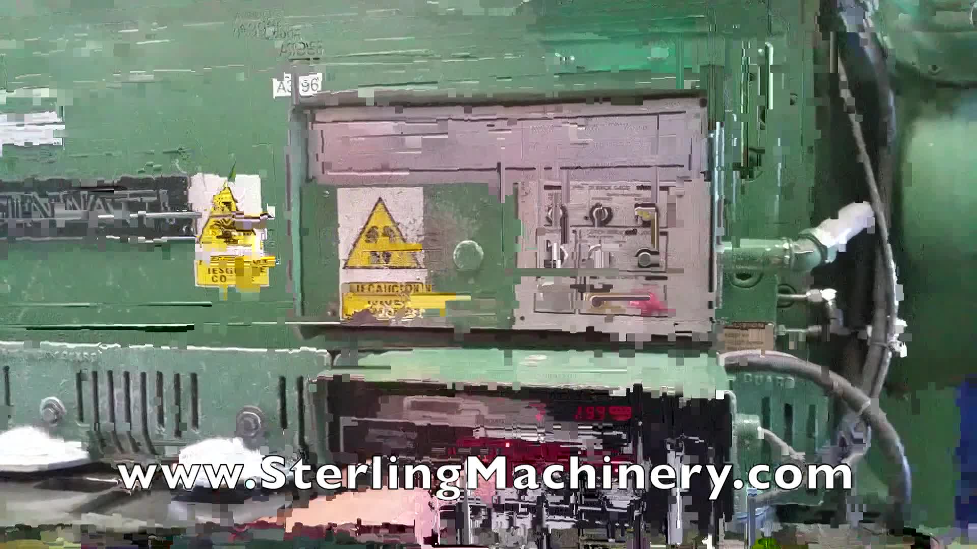 1/4 "x 6 'Used Cincinnati PESADO Cizalla hidr�ulica DEBER Con programable tope trasero Controller, MDL. 1806RG, Cincinnati microordenador programable Volver v�a de control, Plaza de Armas, Admite Frente, Apoyos l�mina trasera, Saldos contador dual, Pedal,