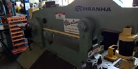 PIRANHA-140 Tons Used Piranha Hydraulic Ironworker (Great Condition) Multi Station-  Guaranteed Dealer Special, Mdl. P-140, Automatic Hold Down, Complete Punching Attachment With Split Dove Tail Mounting, Punch Holder, Stripper, & Die Block, Foot Switch, Set Of Coper Knives, Set Of Chip Buckets, Year(2021) #A7620-01