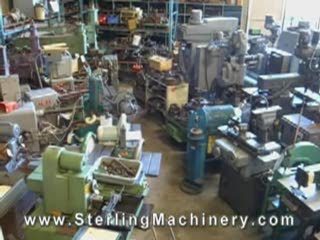 3 Cu. Ft. Used C & M Vibratory Finishing Mill (Tub Type), Mdl. 300, Water Pump, Single Phase #9802 www.SterlingMachinery.com-01