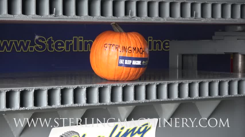 -HAPPY HALLOWEEN ! Pumpkin VERSUS  8' X 4' USED BLACK BROTHERS MECHANICAL PRESS,  MDL. 121, CHAIN POWER DRIVEN, PEDESTAL CONTROL,  HORSEPOWER: 5, #A5418-01