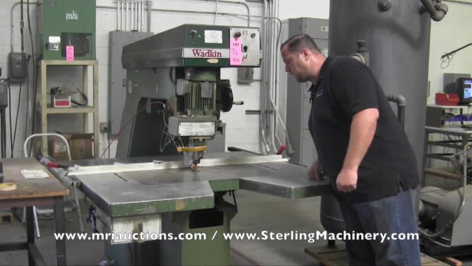 Pure-Aire-Lot #96 AUCTION:  June 26, 2014 PURE AIRE- Manufacturers of Cleanroom Workstations Auction Sterling Machinery: WADKIN PIN ROUTER-01