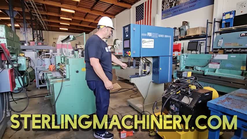 Pemserter-8 Tons Used Pemserter Automatic Insertion Press With Touch Screen Control, Mdl. 2000, Emergency Stop Button, Tooling, Bowl Feeder, PLC, Touch Screen Control, Electric Foot Pedal, Year(2000) #A7510-01
