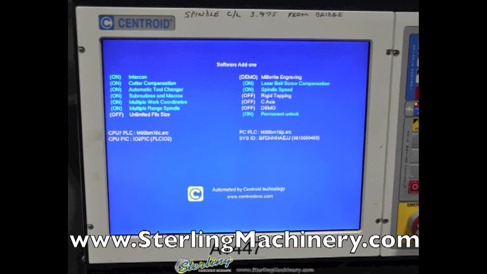 Atrump-16\" x 38\" Used ATrump CNC Flat Bed Lathe, Mdl. KL-1640, Centroid T400 S CNC Control, 6 Station Indexing Turret, 3 Jaw, Manual Tailstock, Color Monitor (2006) #A1447 For Sale By Sterling Machinery-01