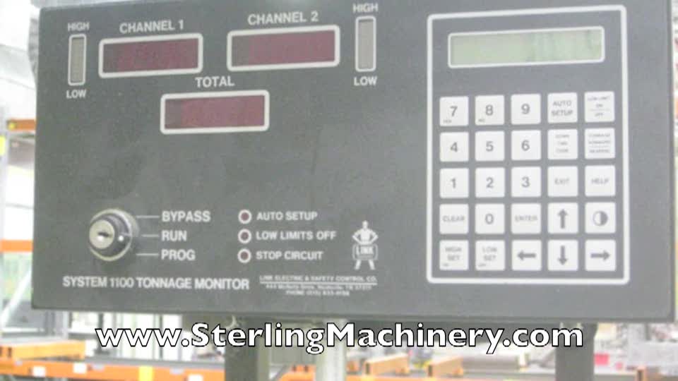 Federal-80 Ton x 10" Federal Gap Frame Double Crank Press, Mdl. G2-80-60-36, Air Clutch & Brake, Digital Tonnage Monitor, Digital Controller, Air Counter Balance, Power Ram Adjustment,(1988) #2004057-01