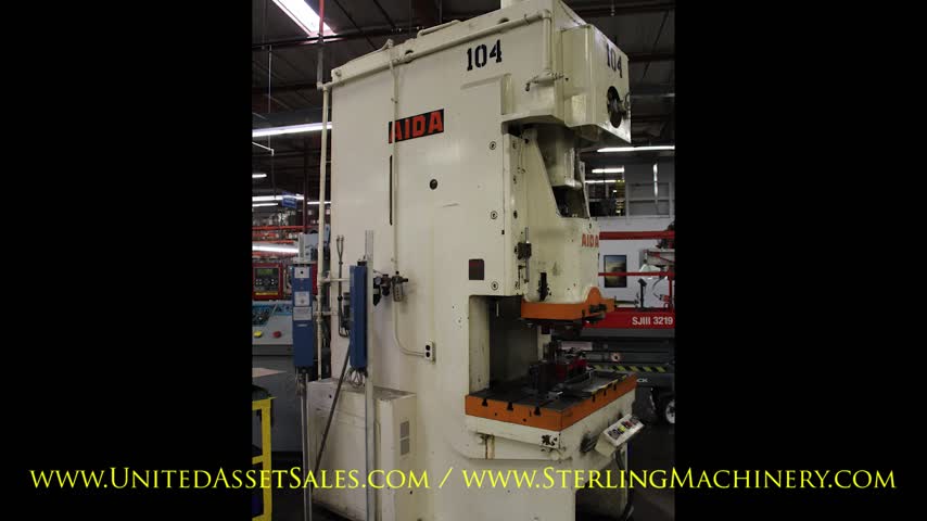 AIDA MODEL PP-XG0-100SU (II) PUNCH PRESS, 100-TON CAPACITY, 6.6