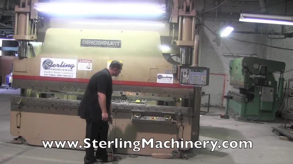175 Ton x 12' Used Cincinnati 5 Axis Form Master II CNC Hydraulic Press Brake With (Extended Stroke), Mdl. 175-FMII, Cincinnati Formaster II 5 Axis CNC Control, Programmable Forming & Tonnage, Extra Stroke & Shut Height, Bed Compensation Package, A3045