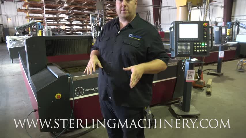 Mitsubishi-Lot# 84 6� X 12� TABLE, 2010 MITSUBISHI WATERJET, S/N 29100,  KMT STREAMLINE PRO �SL PRO 60� 90 KPSI INTENSIFIER, EBBCO FILTRATION, ABRASIVE HOPPER W/ PUMP, MITSUBISHI M700 CONTROL, METACAM 20 NESTING SOFTWARE, COLLISION SENSOR, TAPER COMPENSATION, ABRASI-01