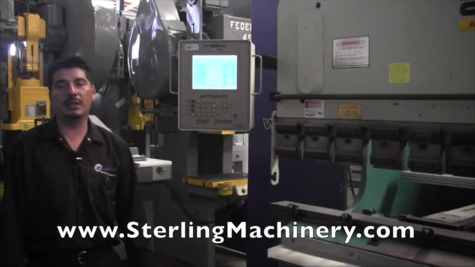 ESPANOL: 88 ton x 8\' utiliza Adira CNC hidr�ulica Upacting prensa plegadora, Mdl. QHA-8025, Automec 2000, 2 ejes CNC nuevo calibrador, pedal, a�o (1999) #9811