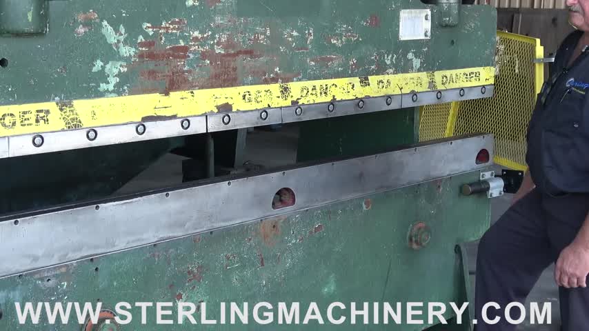 Chicago-55 Ton x 8' Used Chicago Mechanical Press Brake, Mdl. 68B, Motorized Ram Adjustment W/ Indicators, Foot Treadle, One Shot  Lube System,  #A6604-01