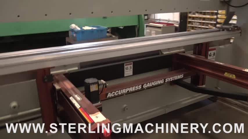 Accurpress-175 Ton x 12' Used Accurpress CNC Hydraulic Press Brake "Guaranteed By Dealer", Mdl. 717512, Foot Pedal, ATS 3000 Controller, 3 Axis CNC With R Axis Backgauge All Above Ground, Pedestal Control, Accurpress Manual Crowning Die Rail System,  #A6613-01
