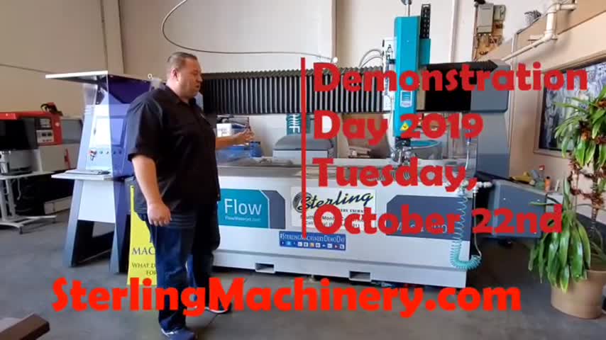 Flow-See Flow water jet machine Mach 300 underpowered on our Demonstration Day-01