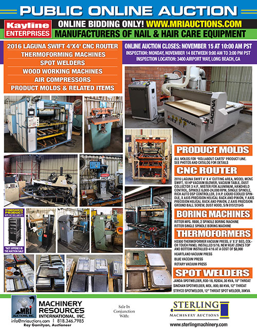 -LOT#5  KAYLINE ENTERPRISE AUCTIONS MANUFACTURERS  OF NAIL & HAIR CARE EQUIPMENT-01