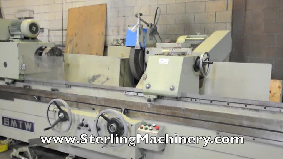 SMTW-25\" x 120\" Used SMTW Cylindrical Grinder, Mdl. H-163, Automatic Intermittent Feed, 4 Jaw Chuck, Work Rests, Wheel Dressers (1999) #A1349-01