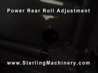 12 Ga. x 6' Used Webb Reed Initial Pinch Power Roll, Air Drop End, #9753 www.Sterlingmachinery.com