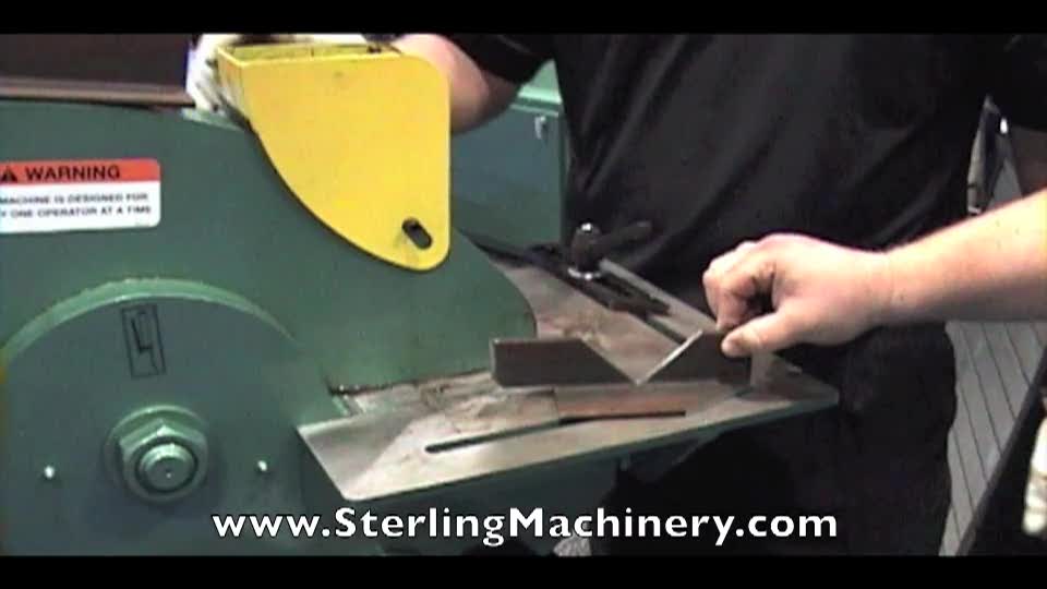 -Sterling Machinery at Westec 2010 Machine Tool Show Piranha Ironworkers P-50 & P-90 Demo Part 4-01