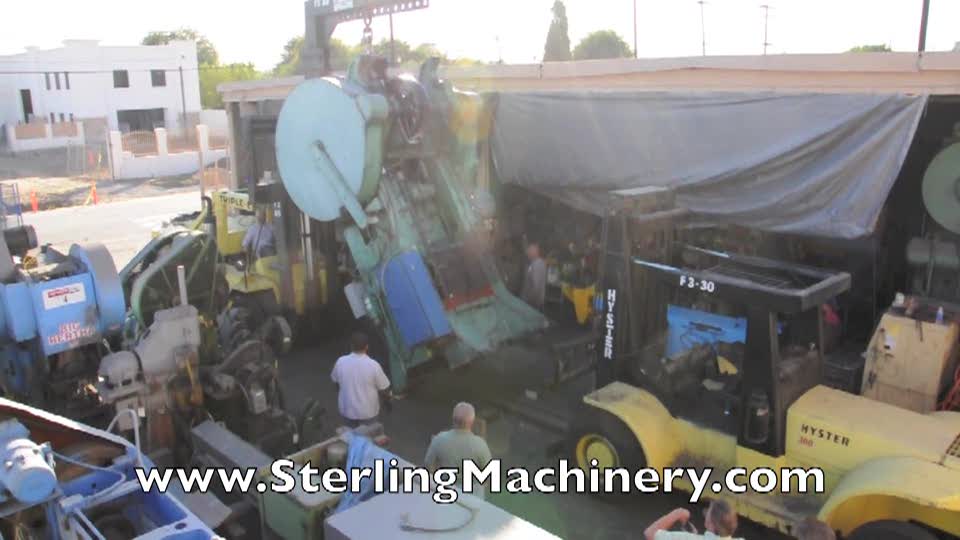 Rigging, Loading, Moving 70,000 LBS.!!! 300 Ton Used Cleveland Straight Side Mechanical Press